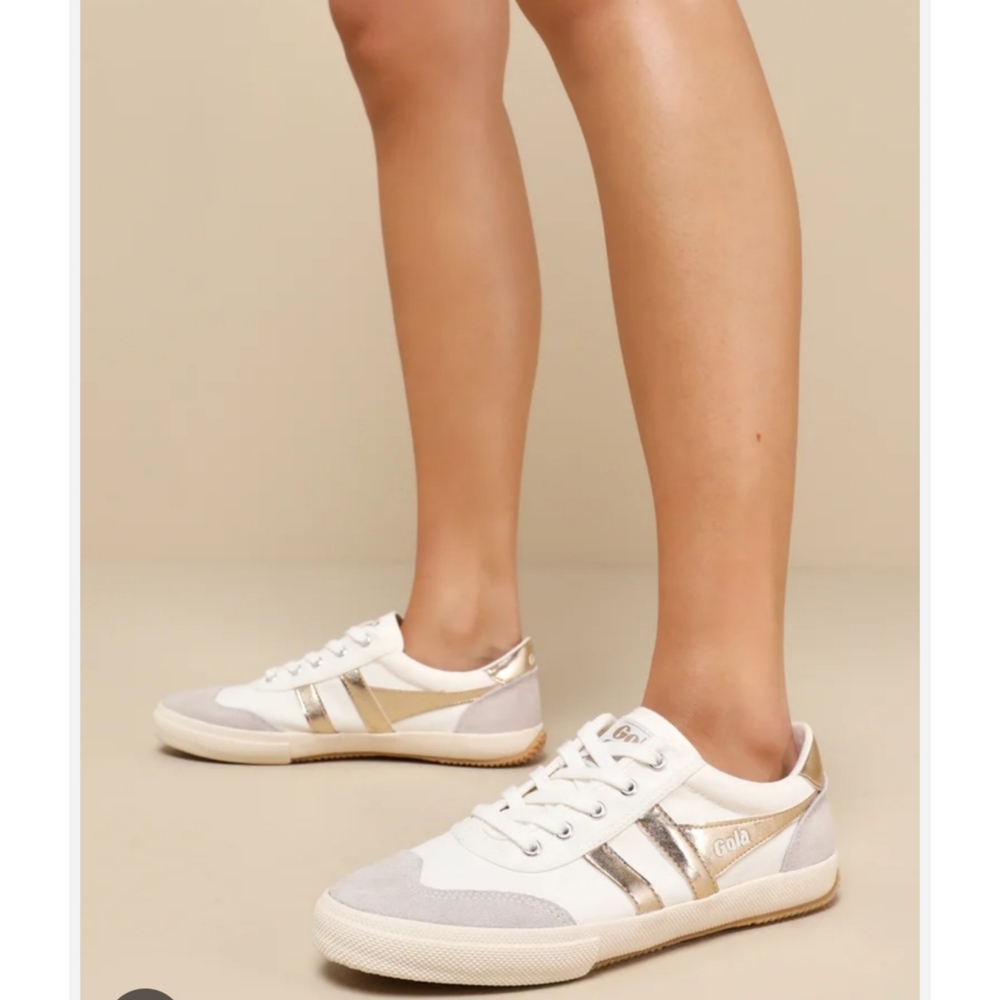 Gola Badminton CLA 548 Court Sneakers Size 6 - Picture 3 of 13